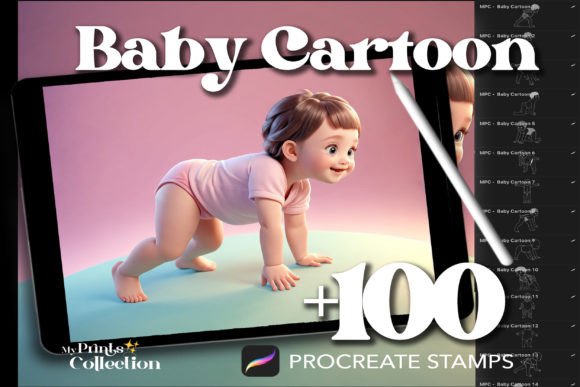 100 Procreate Baby Cartoon Stamps: A Comprehensive Guide for Digital Artists