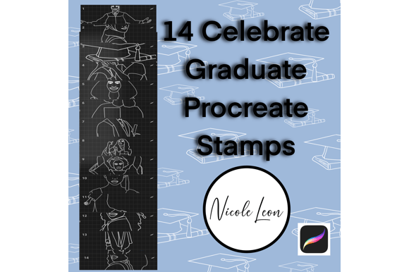 14 Celebrate Graduate Procreate Stamps: A Practical Tool for Digital Designers