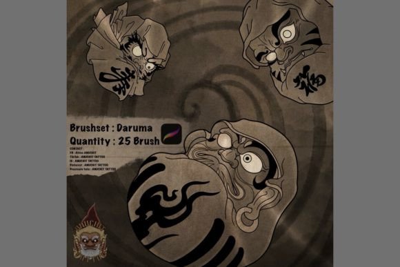 25 Daruma Japanese Traditional: A Bold Typeface