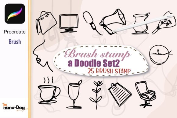 Brush Stamp Doodles 2: A Creative Toolkit for Procreate Artists