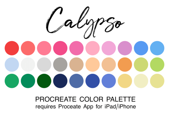 Calypso Procreate Color Palette: A Creator’s Tool for Streamlined Digital Art