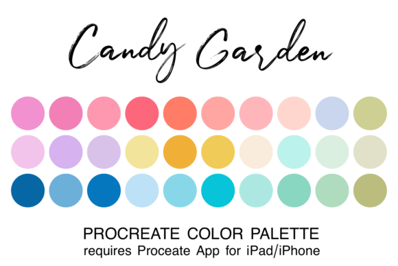 Candy Garden Procreate Color Palette