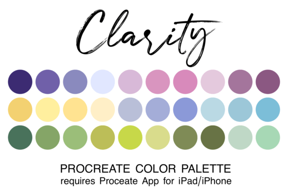 Clarity Procreate Color Palette: Elevating Digital Art with Coordinated Creativity