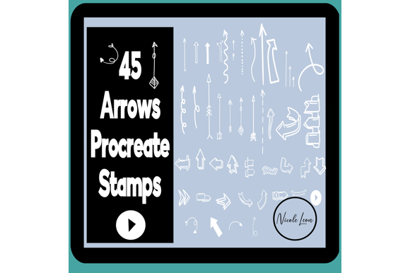 Enhancing Digital Creativity: The Power of 45 Procreate Arrows Stamps for iPad Artists