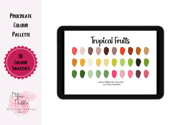 Procreate Color Palette Tropical Fruits: A Vibrant Digital Resource for Creators