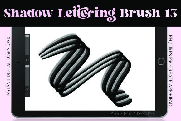 Procreate Shadow Lettering Brush 13: A Creative Tool for Stylish Digital Lettering and Illustration