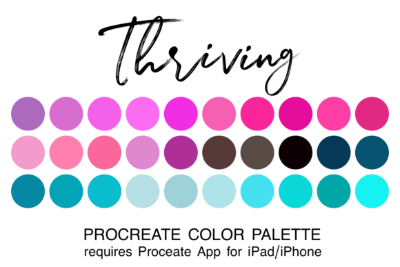 Unlock Your Creative Potential with the Thriving Procreate Color Palette