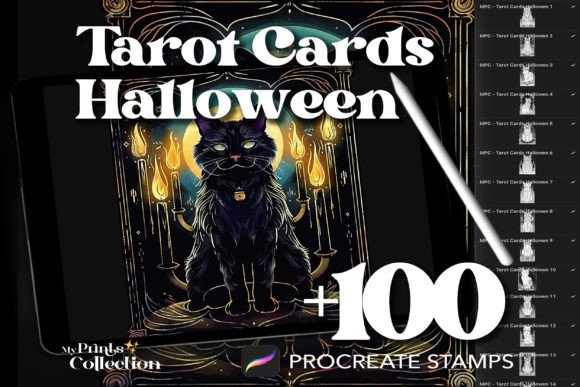Unlocking Mystical Creativity: The Ultimate Guide to 100 Procreate Tarot Cards Halloween Stamps