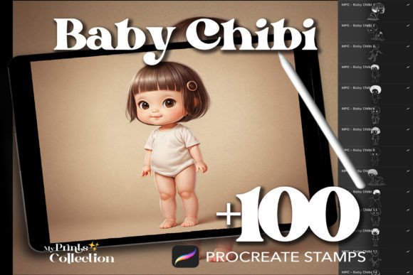 Unlocking Whimsy: The Complete Guide to 100 Procreate Baby Chibi Stamps
