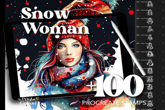 Unlocking Winter Whimsy: A Comprehensive Guide to 100 Procreate Snow Woman Stamps